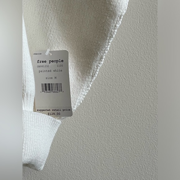 NWT Free People Painted White Easy Street Tunic - Picture 3 of 3